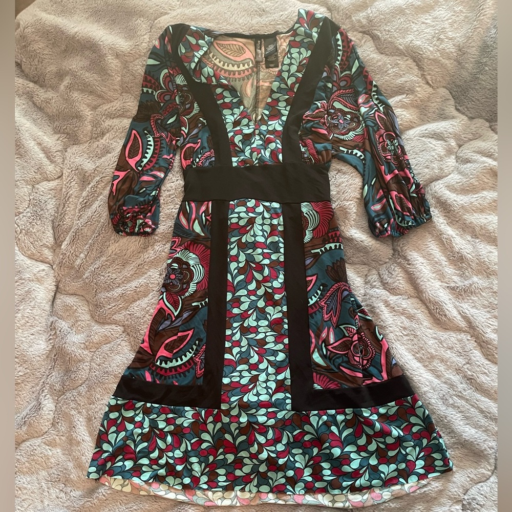 Bisou Bisou brand A-Line Dress with back tie size small